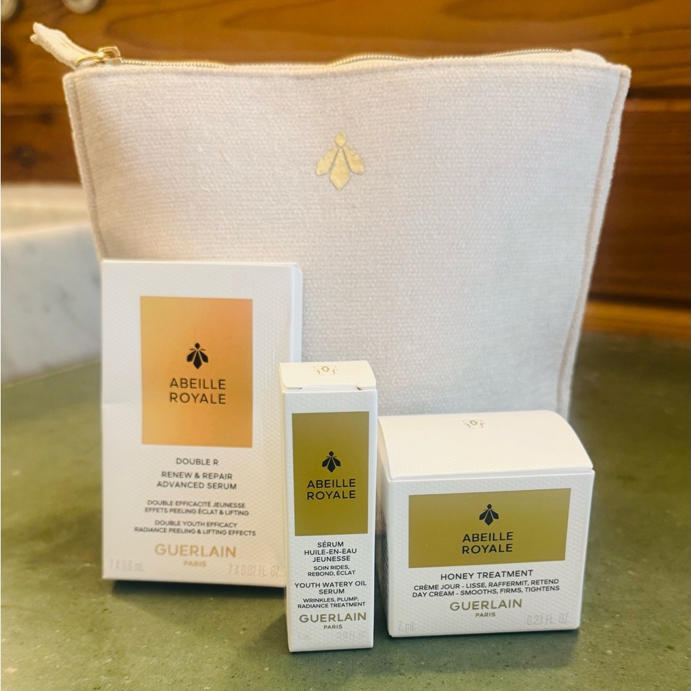 Guerlain Abeille Royale Skincare Collection in White and Gold